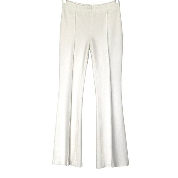 Rosetta Getty Pull-On Cropped Flare Pants Womens Size XS in Cream - Picture 5 of 12